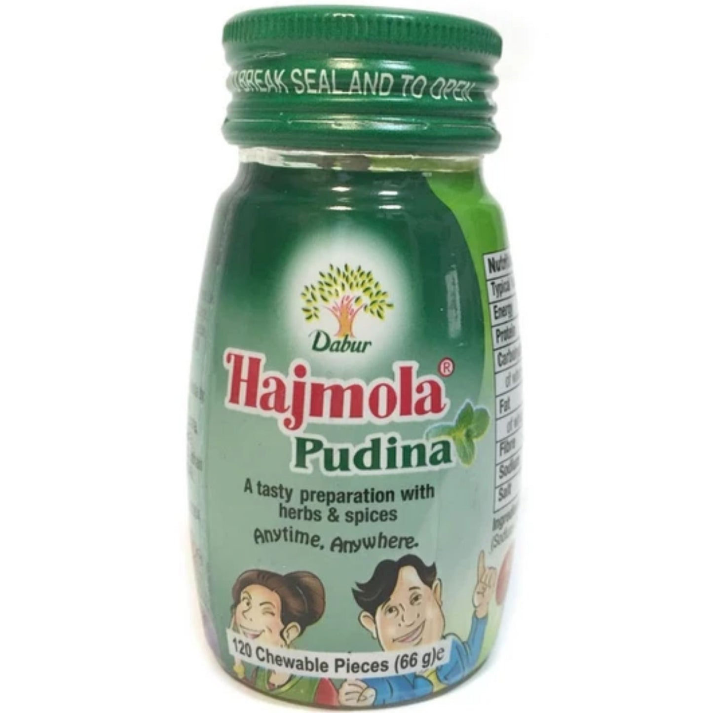 Mint Digestive Tablet "Hajmola" | Pudina Digestive Hajmola 120 Tablets (BB-Aug'25)