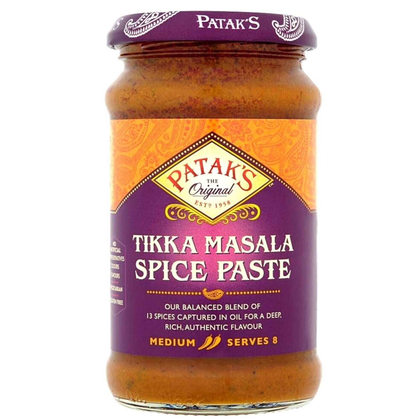 Pasta de Curry Tikka Masala | Tikka Masala Curry Paste 283g Patak's