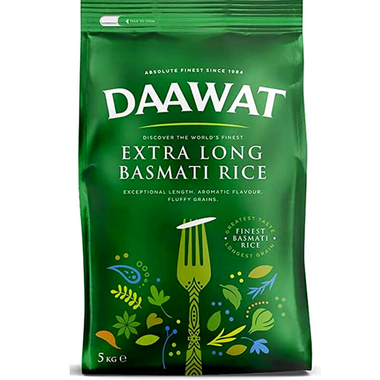 Arroz Basmati Largo | Basmati Rice 5kg Extra Long "DAAWAT"