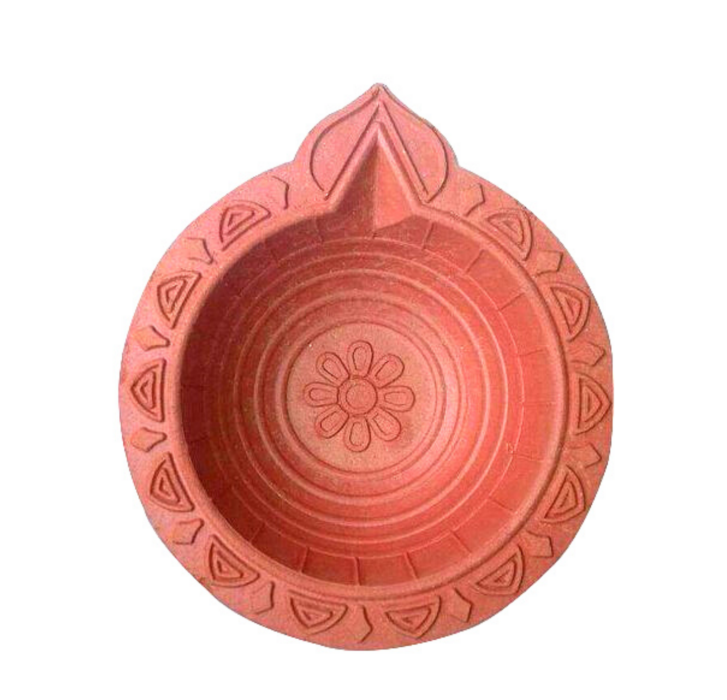 Diya (lámpara) de arcilla | Pooja Large Clay (Mitti) Diya 1pcs.