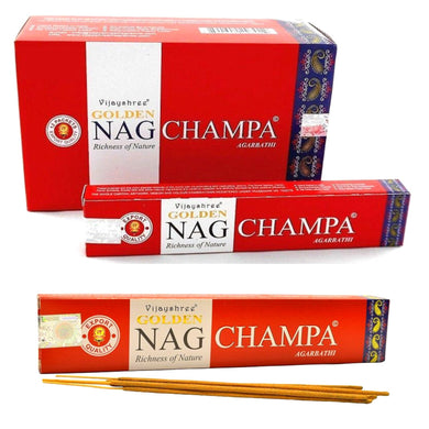 Incienso | Incense Stick Golden Nag Champa (Masala Agarbatti ) 15g Vijayshree