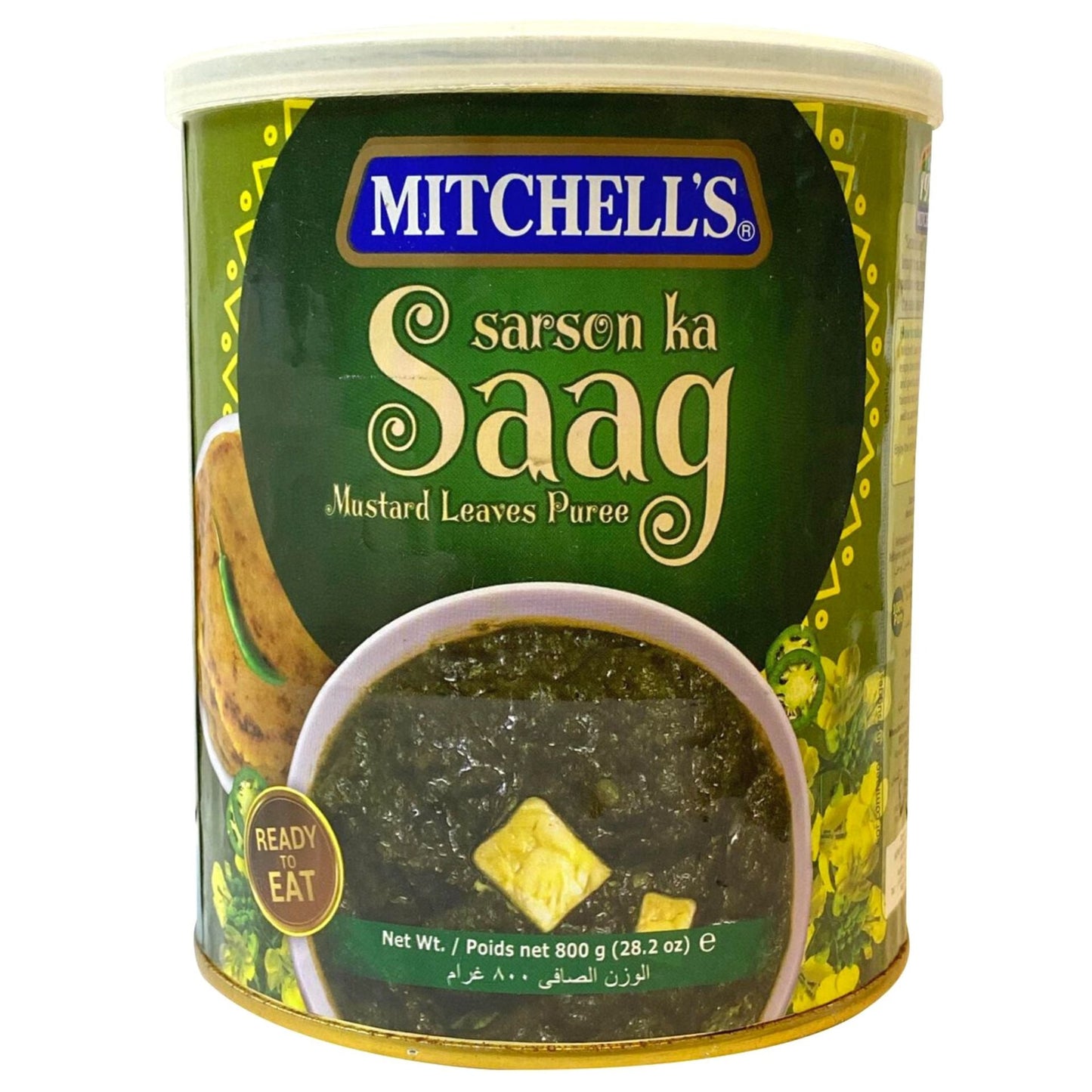 Guiso de Grelos de Mostaza al curry | Sarson ka Saag 800g Mitchell's