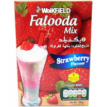 Cargar imagen en el visor de la galería, Mezcla de postre para Falooda | Falooda mix Strawberry flavour 200g Weikfield