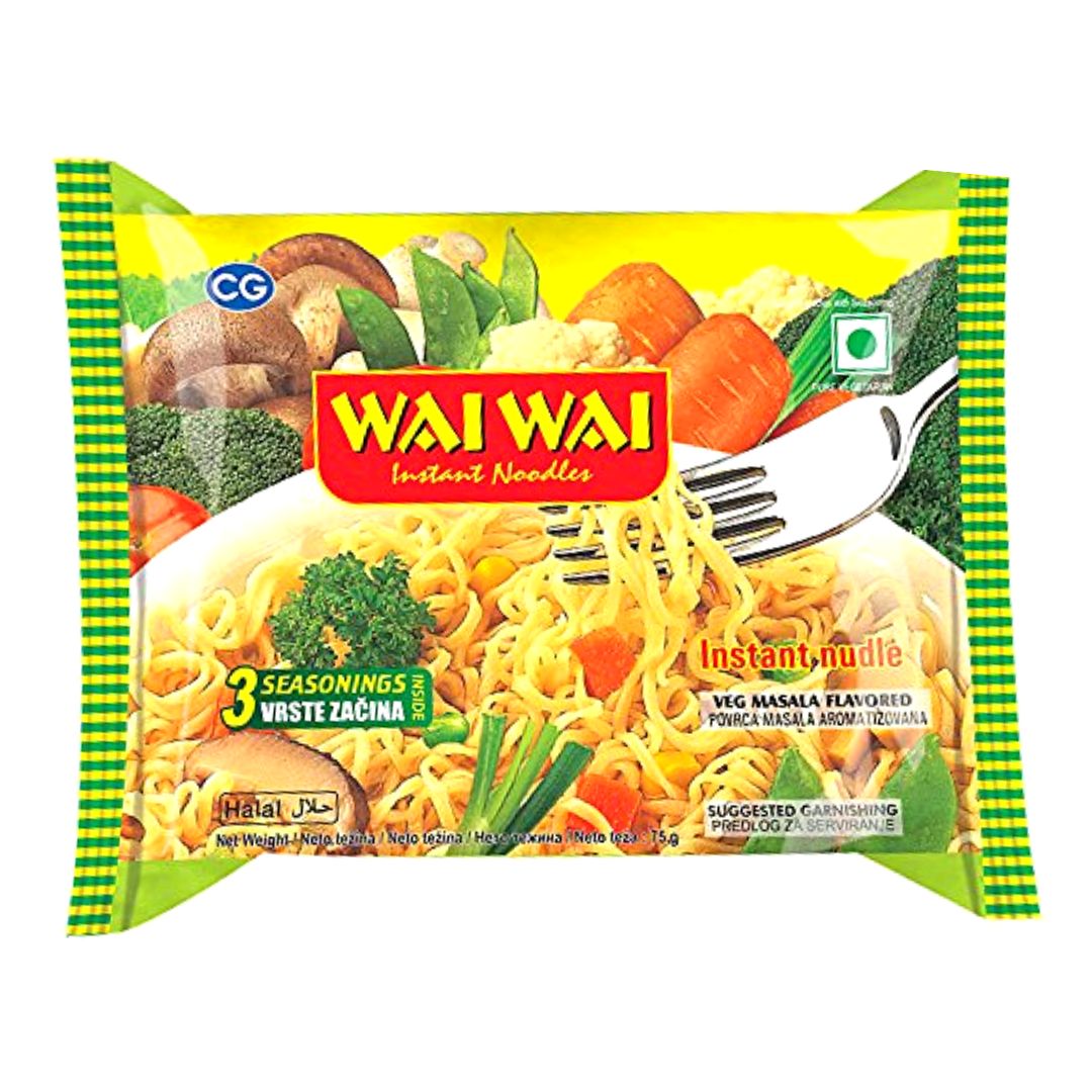 Fideos con especias | Veg Masala noodles 75g Wai Wai