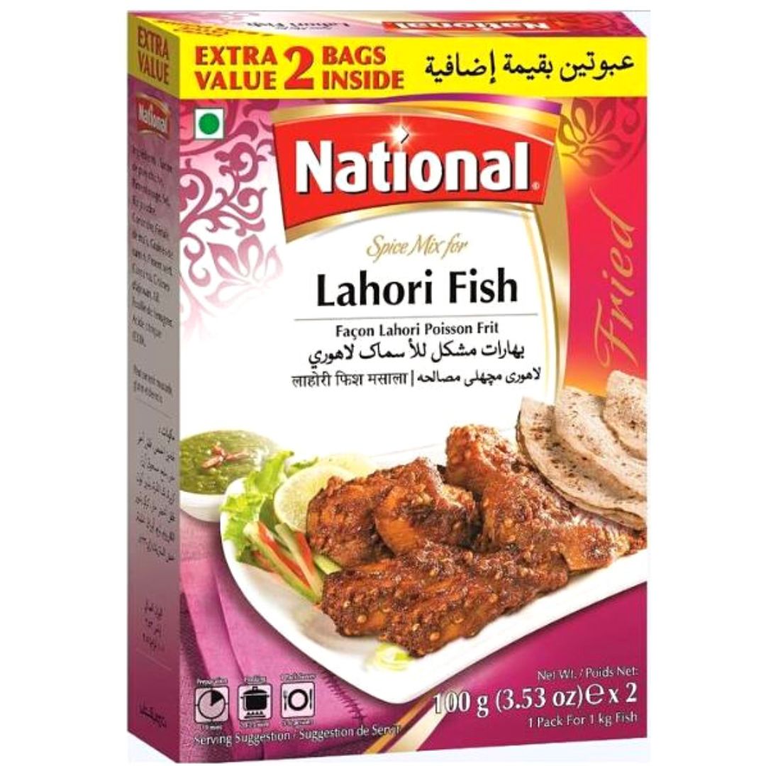 Especias para Pescado frito estilo Lahori | Lahori Fish Masala 100g National