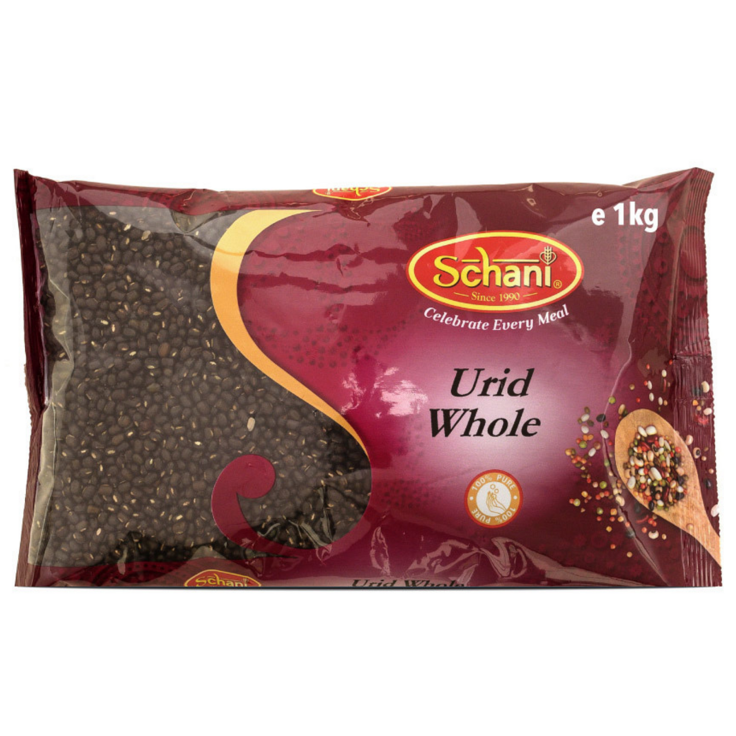 Black bean (Vigna mungo) | Whole Urid Beans 1kg Schani