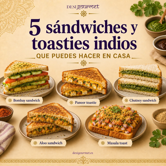 5 sándwiches y toasties indios que puedes hacer en casa