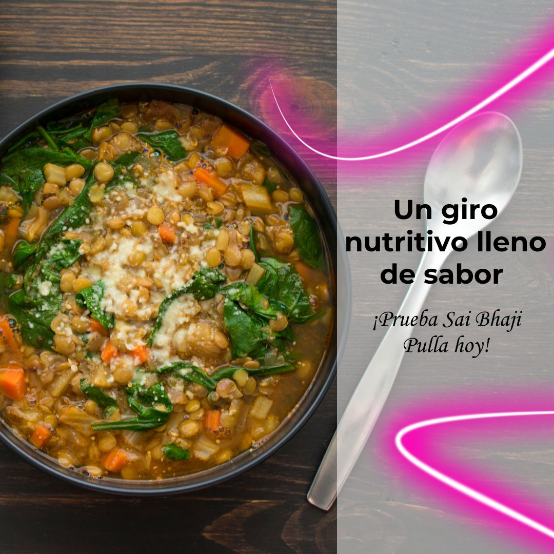 Sai Bhaji Pulla: A wholesome bowl of Sai Bhaji Pulla, packed with spinach, lentils, and vegetables, offering a nutritious and flavorful Sindhi delicacy.