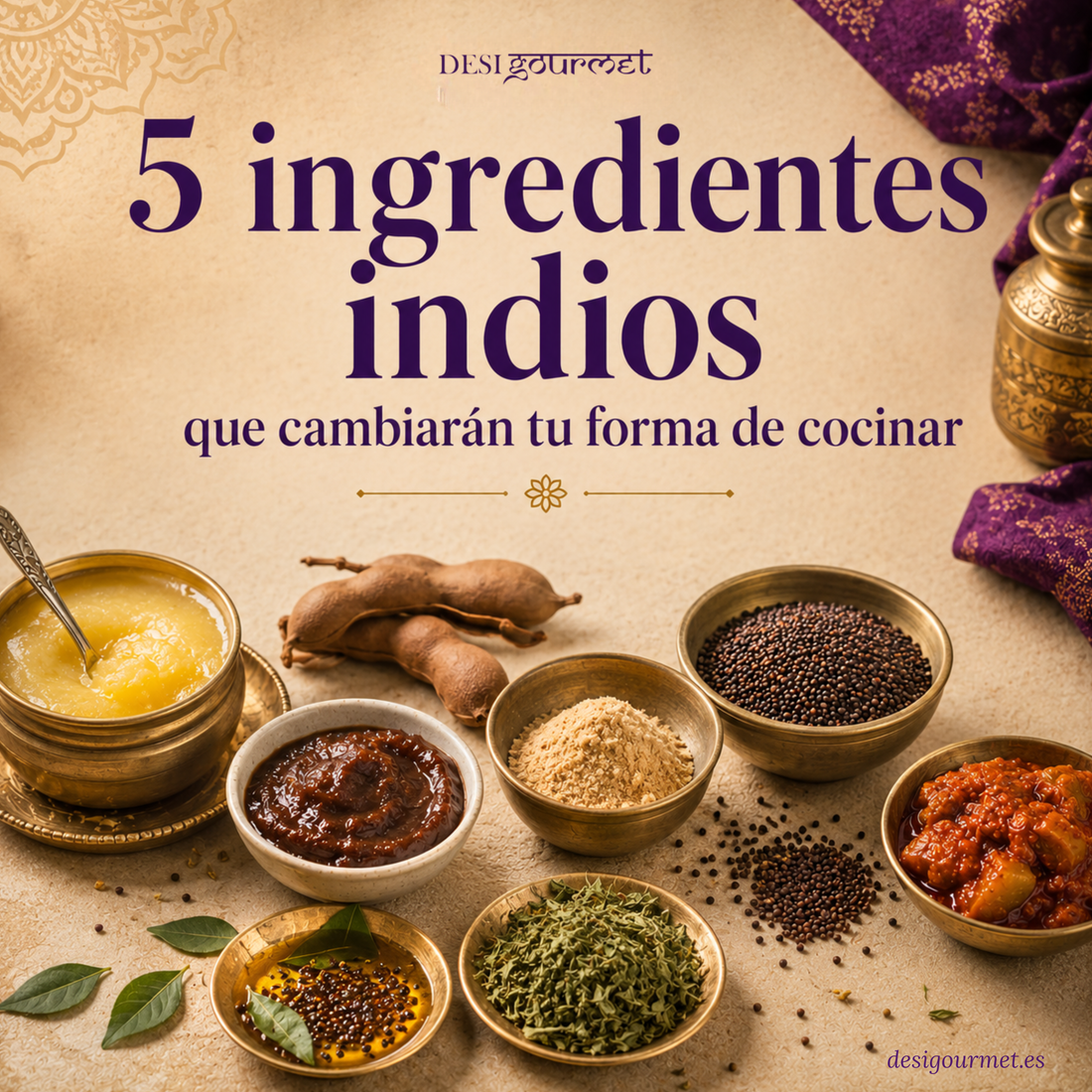 5 ingredientes indios para cocinar con más sabor