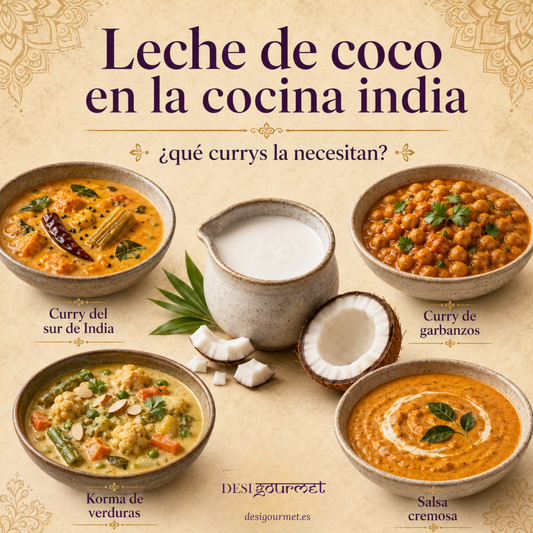 Leche de coco en la cocina india: ¿qué currys la necesitan?