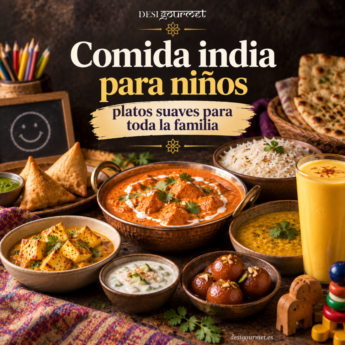 Comida india para niños: platos suaves para toda la familia