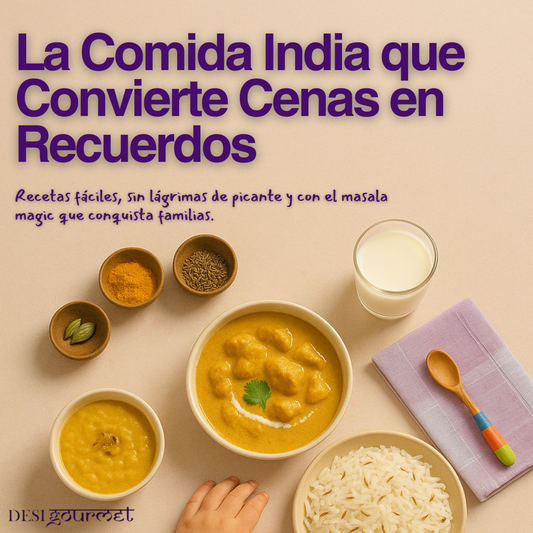 Curry indio hecho con mezclas de especias Desi Gourmet