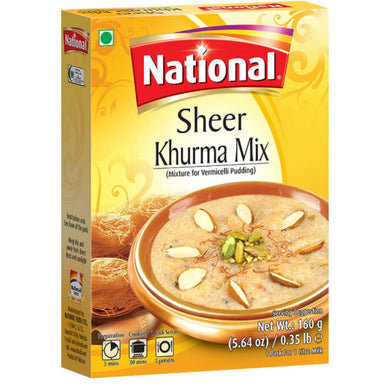 Preparado para Postre especiado de Vermicelli y frutos secos | Indian vermicelli pudding | Sheer Khurma Mix 160g National