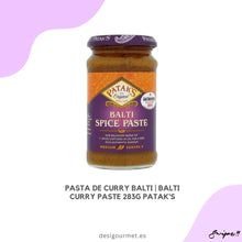 Cargar imagen en el visor de la galería, Pasta de Curry Balti | Balti Curry Paste 283g Patak&#39;s