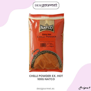 Chilli Powder Extra Hot 100G Natco "Spice up your dishes with Natco Extra Hot Chilli Powder. Perfect for adding a fiery kick to your meals. A must-have for spice lovers!"