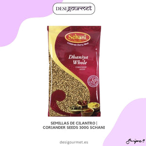 "High-quality coriander seeds for aromatic and flavorful dishes. Add a burst of freshness to your recipes with Schani coriander seeds. 300G pack."