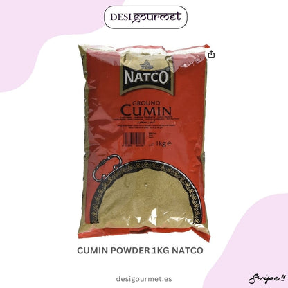 "Enhance your culinary creations with Natco's Ground Cumin Powder 1KG, perfect for curries, soups, and stews. Rich in flavor and essential vitamins."