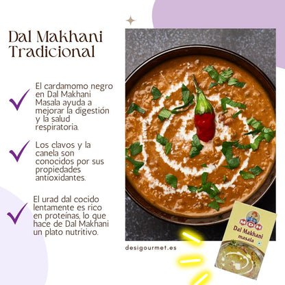 MDH Dal Makhani Masala aids digestion, rich in protein, essential for traditional Dal Makhani.