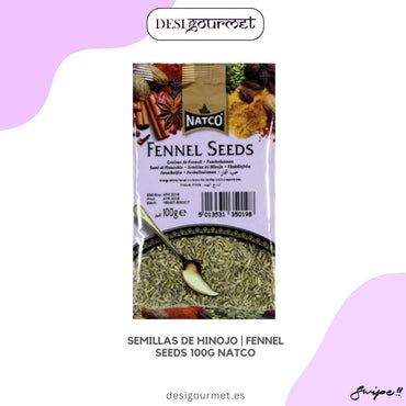 "Enhance your dishes with Fennel Seeds 100g by Natco. Add a sweet, licorice flavor to your culinary creations. Perfect for curries, teas, and more. #FennelSeeds"