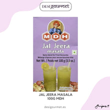 Cargar imagen en el visor de la galería, Jal Jeera Masala 100G MDH: &quot;Enjoy the tangy burst of Jal Jeera Masala! Perfect for refreshing drinks, this spice blend adds a zesty touch to your culinary creations. Refresh and revitalize with MDH.&quot;