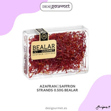 Cargar imagen en el visor de la galería, 1. Saffron Strands .50g Bealar Meta Description: Discover the luxurious flavor and vibrant color of Bealar&#39;s 0.50g saffron strands. Perfect for elevating your culinary creations, from savory dishes to desserts. Saffron, known for its unique taste and health benefits, is a must-have in any gourmet kitchen.  Keywords:  saffron strands Bealar saffron luxury spice gourmet saffron saffron benefits high-quality saffron