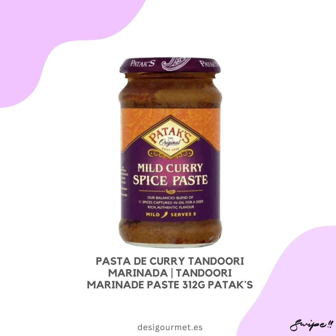 Explore the authentic tastes of India with Patak's Tandoori Marinade Paste 312g, perfect for giving a spicy, smoky flavor to your grilling recipes. Ideal for chefs and home cooks looking to recreate classic tandoori dishes.
