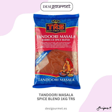 Tandoori Masala Spice Blend 1KG TRS: "Enhance your BBQ with TRS Tandoori Masala Spice Blend. Ideal for marinating meat, poultry, and fish. Perfect for creating authentic tandoori flavors. desigourmet.es"