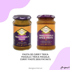 Discover Patak's Tikka Masala Curry Paste 283g, a perfect blend of spices for a medium-spicy flavor. Ideal for enhancing your favorite dishes with authentic Indian taste. Available now at Tesco, Asda, and Morrisons.