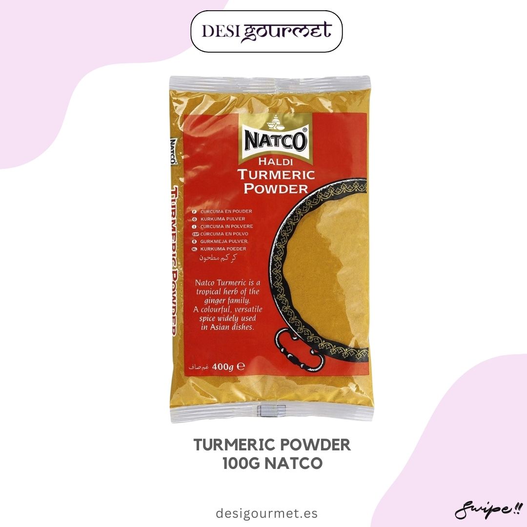 "Turmeric Powder 100g Natco: Add a golden touch to your dishes with vibrant turmeric, known for its health benefits and rich flavor. Perfect for curries and more."