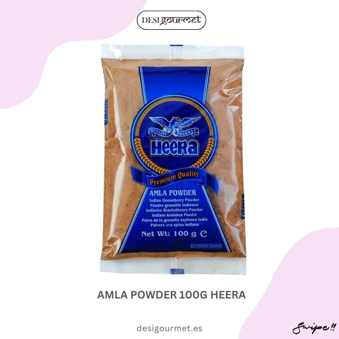 Amla Powder 100g Heera: "Enhance your dishes with Heera Amla Powder 100g. Perfect for chutneys, curries, and health remedies. Boosts nutrition with its rich Vitamin C content."