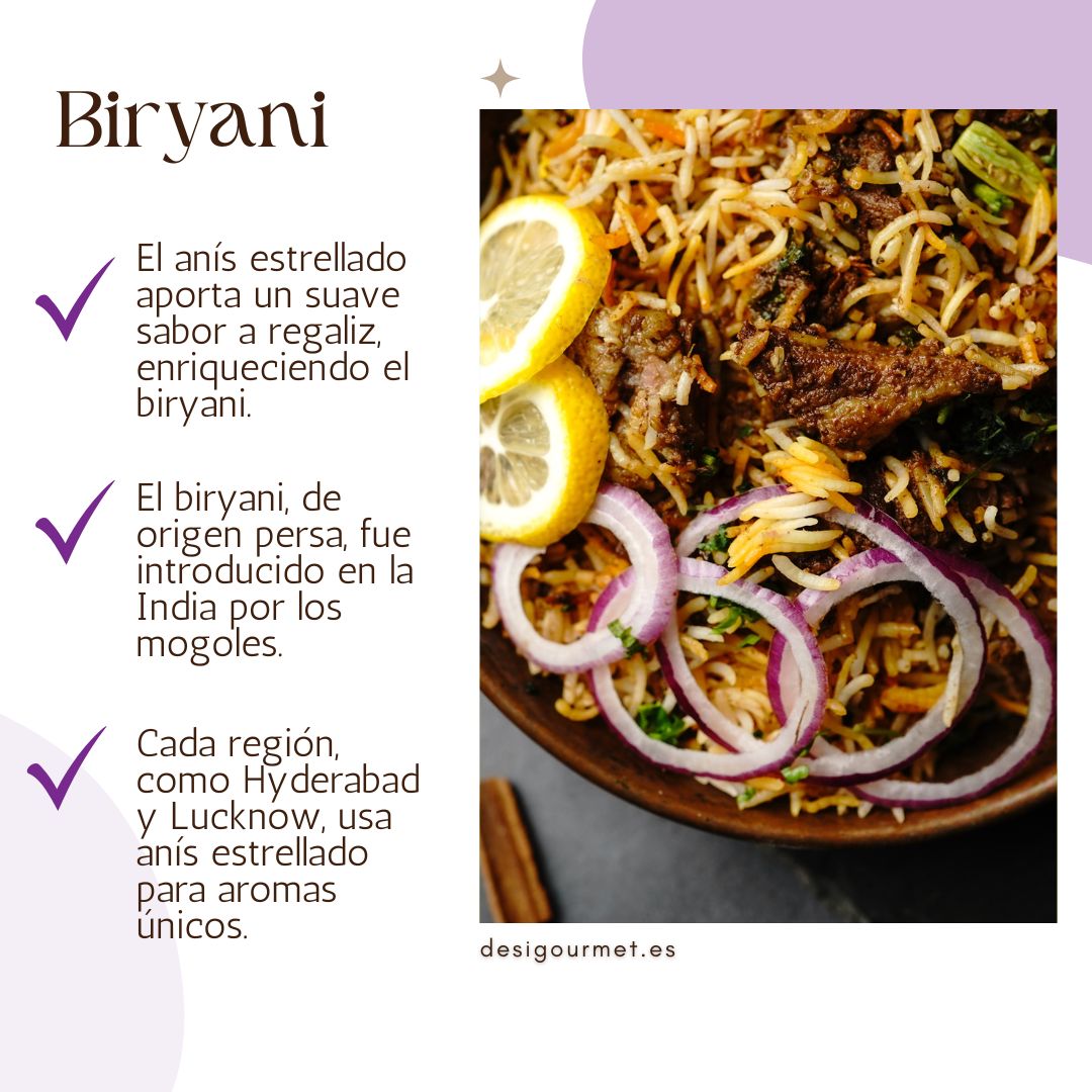 Se dice que el Biryani se originó en las cocinas reales del Imperio Mogol y tiene variaciones en toda la India, cada una con sabores únicos.
La rama de canela, junto con otras especias enteras, se infunde en aceite para resaltar su sabor antes de agregar el arroz.
En Hyderabad, el Biryani es un plato imprescindible en ocasiones especiales, desde bodas hasta festivales, simbolizando celebración y hospitalidad.
