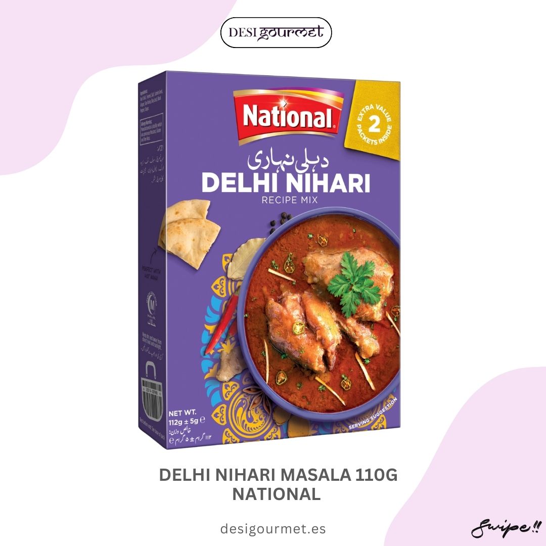 Meta Description: "Discover the authentic taste of Delhi Nihari with National's 110g spice mix. Perfect for creating rich, flavorful beef curries. Order now at desigourmet.es!"