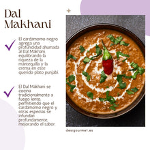 Cargar imagen en el visor de la galería, El cardamomo negro agrega una profundidad ahumada al Dal Makhani, equilibrando la riqueza de la mantequilla y la crema en este querido plato punjabi.