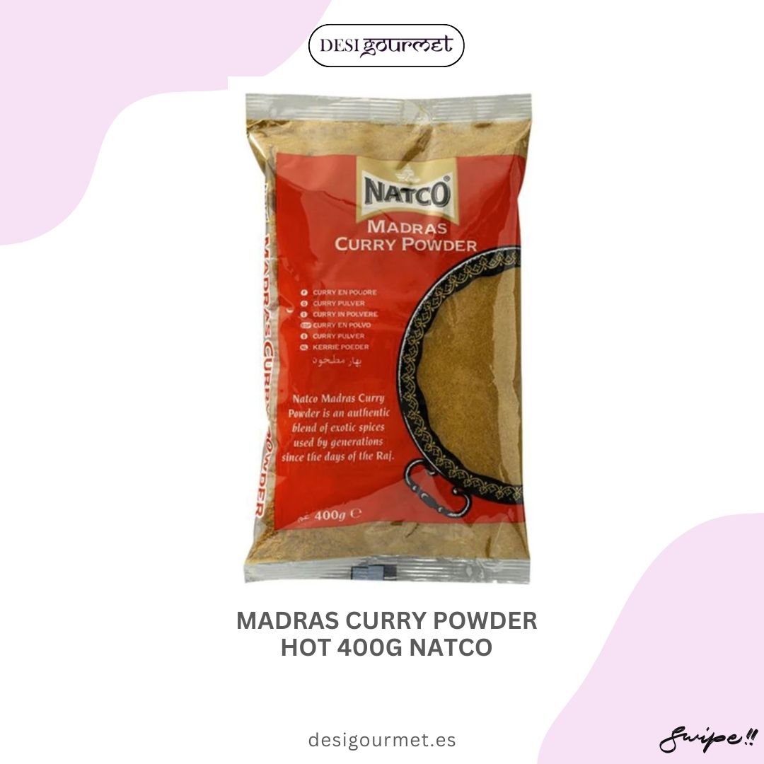 Madras Curry Powder Hot 400G Natco Image: Description: MADRAS CURRY POWDER HOT 400G NATCO desigourmet.es Swipe!!
