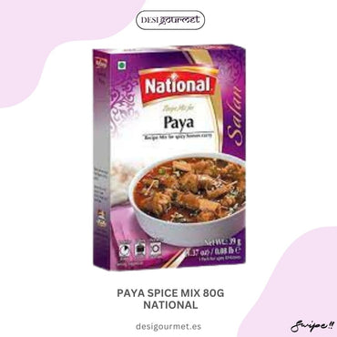 Discover the rich flavors of Paya Spice Mix 80g National, perfect for creating authentic and spicy bone marrow curry. Enhance your cooking with this aromatic spice blend.