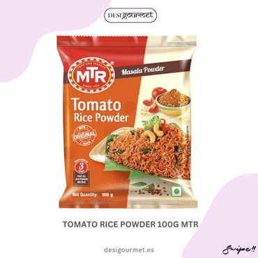 Tomato Rice Powder 100G MTR: "Discover the rich flavors of MTR Tomato Rice Powder 100G. Perfect for making quick, delicious tomato rice dishes. Enhance your meals with authentic Indian taste!"