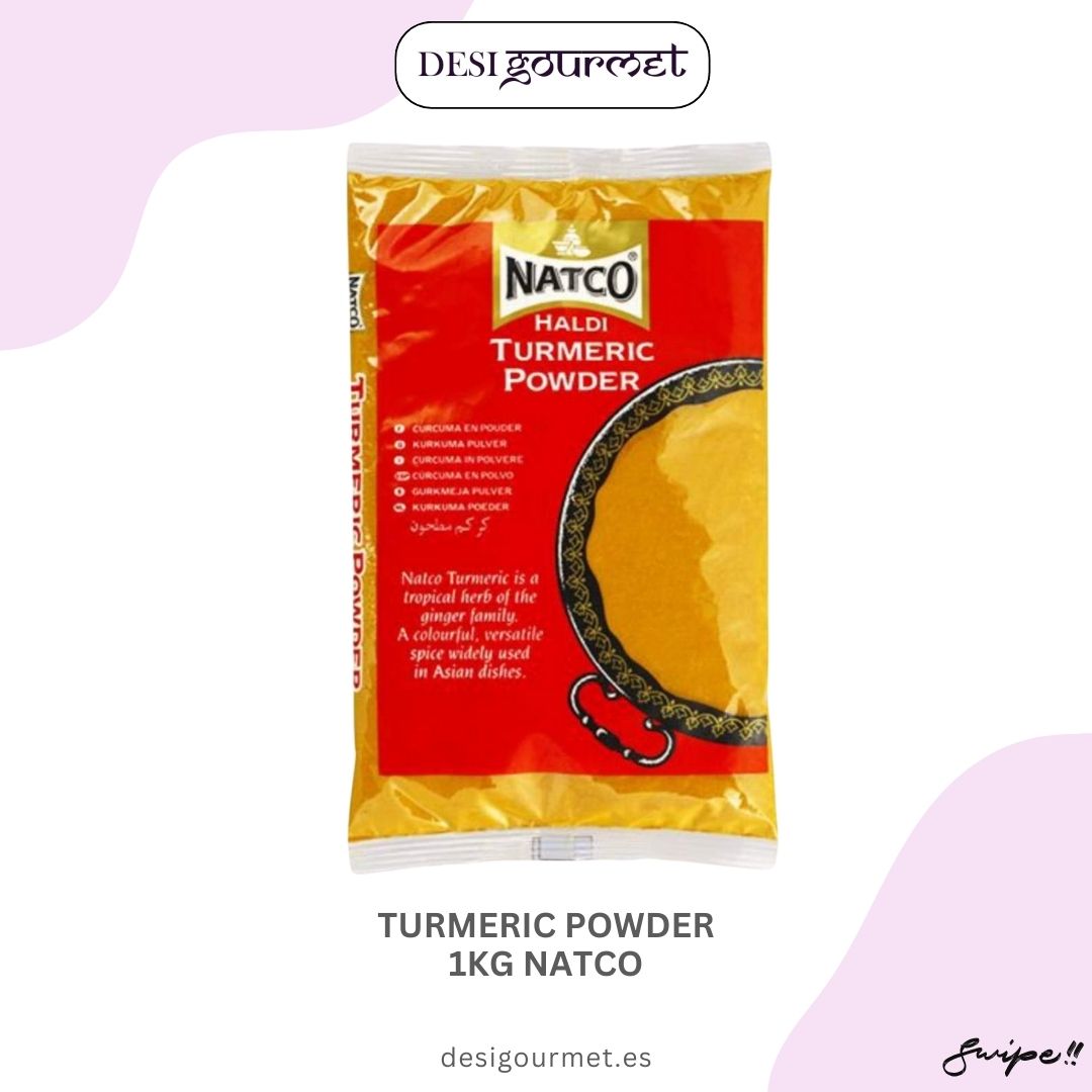 Turmeric Powder 1KG Natco: "Discover the vibrant and versatile Turmeric Powder by Natco. Essential for Asian dishes, it brings color, flavor, and health benefits. Available at desigourmet.es."