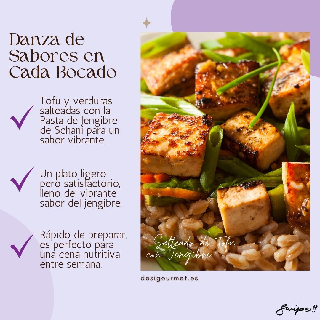 Meta Description: "Elevate your meals with the vibrant flavors of Schani's Ginger Paste. This delightful recipe combines tofu and vegetables, sautéed to perfection, infusing each bite with a burst of ginger’s unique spice. Ideal for a quick, nutritious dinner that doesn't compromise on taste."