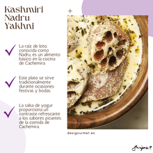 Load image into Gallery viewer, Fresh lotus root 500g for making traditional Kashmiri Nadru Yakhni with yogurt-based gravy.Raíz de loto fresca 500g para hacer Nadru Yakhni tradicional de Cachemira con salsa de yogur.