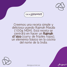 Cargar imagen en el visor de la galería, Rajmah Masala Description: &quot;Create a simple and delicious classic Rajmah (red kidney bean curry) using Rajmah Masala 100G MDH. A staple in North Indian cuisine, this dish is both flavorful and nutritious.&quot;