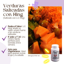 Load image into Gallery viewer, Verduras salteadas con sabor a L.G Hing, que aporta un fuerte sabor umami. Ideal para comidas rápidas entre semana y perfecto para vegetarianos que evitan ajo y cebolla.