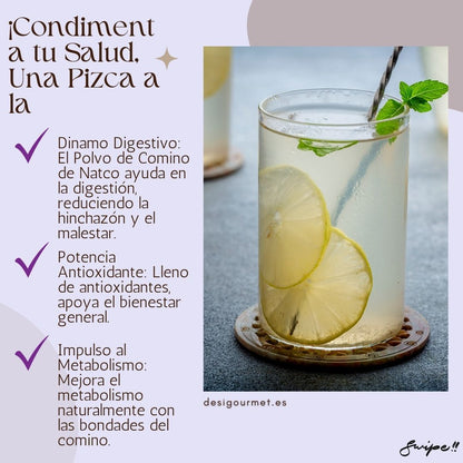 Descubre iCondimentatuSalud, con limón refrescante y otros ingredientes saludables. Explora nuestros sabores vibrantes y mejora tu salud con cada bocado. Visítanos en iCondimentatuSalud.es.