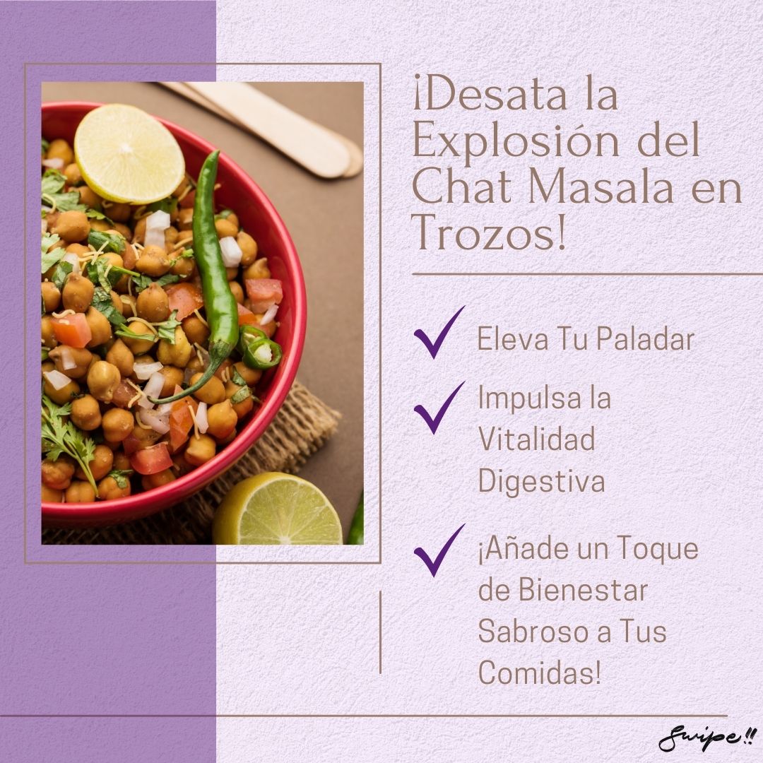 ¡Desata la Explosión del Chat Masala en Trozos!  Meta Description: "Boost your palate with Chunky Chat Masala! Elevate digestion and wellness in your meals with this flavorful blend. desigourmet.es"