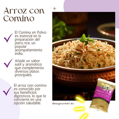 Cumin Powder essential for cumin rice, adds flavor, aids digestion, complements dishes.