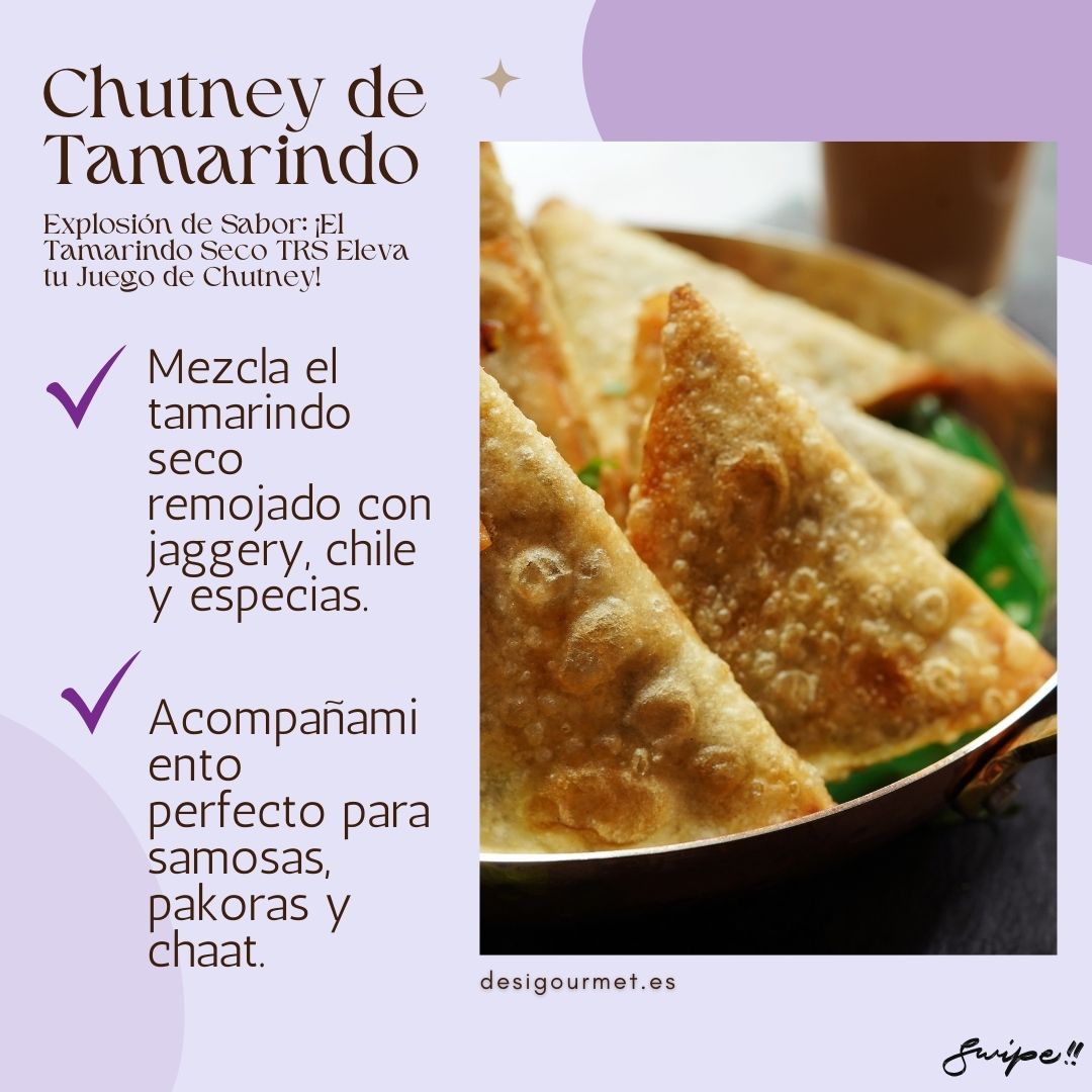 "Create a flavorful Tamarind Chutney using soaked TRS Dry Tamarind with jaggery, chili, and spices. Perfect accompaniment for samosas, pakoras, and chaat."