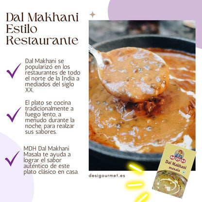 MDH Dal Makhani Masala captures the essence of slow-cooked Dal Makhani, popular in North India.