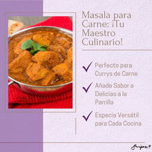 Cargar imagen en el visor de la galería, Masala para Carne: ¡Tu Maestro Culinario!: Perfecto para currys de carne, añade sabor a delicias a la parrilla y es una especia versátil para cada cocina. 🍖🔥