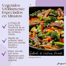 Load image into Gallery viewer, Meta Description: Enjoy a quick and nutritious meal with our Salteado de Verduras Picante. Infused with Patak&#39;s Extra Hot Curry Paste, this stir-fry features vibrant, spicy mixed vegetables.