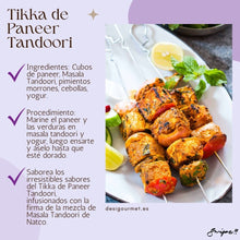 Cargar imagen en el visor de la galería, Tikka de Paneer Tandoori  &quot;Savor the irresistible Tandoori Paneer Tikka. Marinate paneer and veggies in Tandoori Masala and yogurt, then grill. Enjoy the signature taste of Natco&#39;s masala blend.&quot;