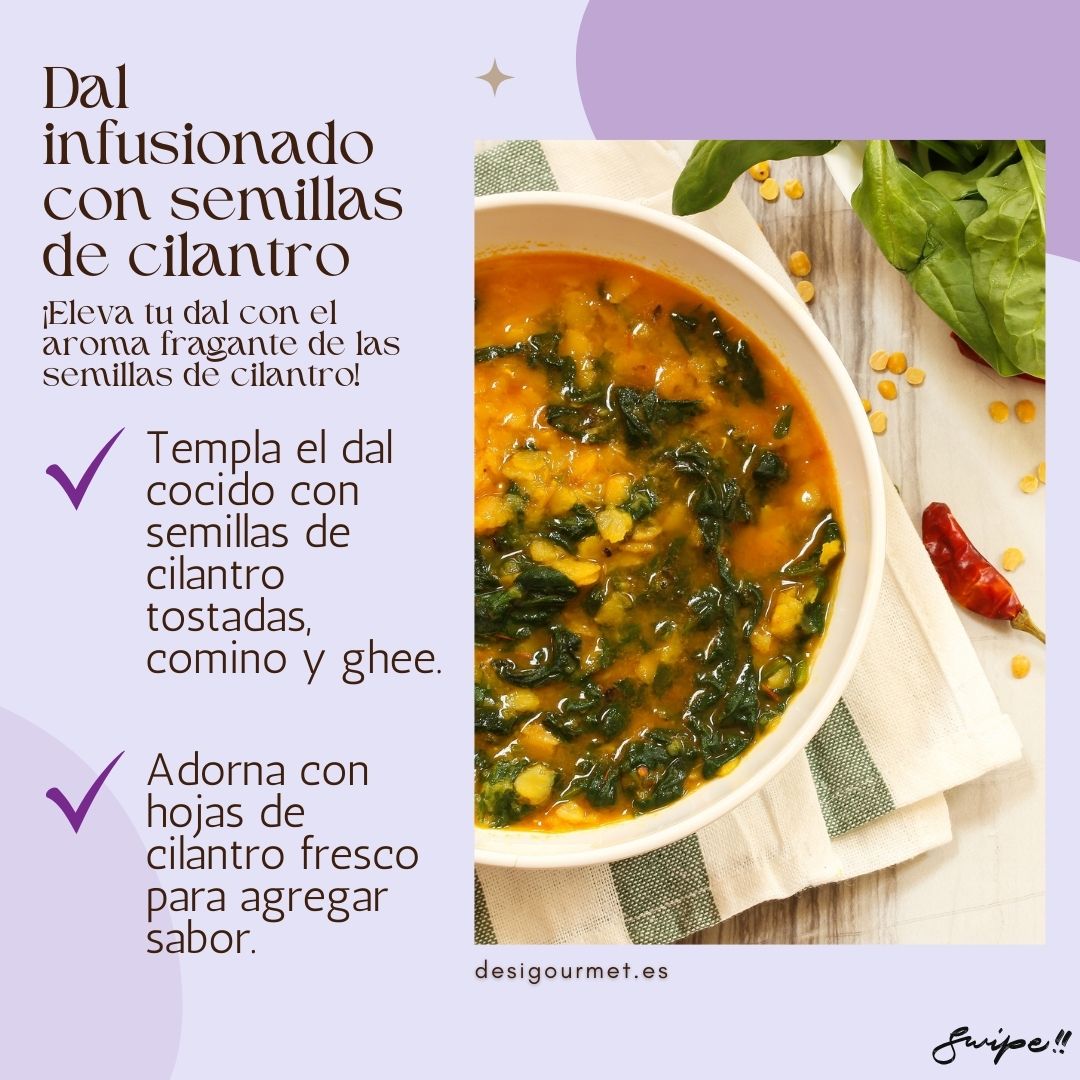 Meta Description: "Elevate your dal with the fragrant aroma of coriander seeds. Temper cooked dal with toasted coriander seeds, cumin, and ghee for a flavorful experience."